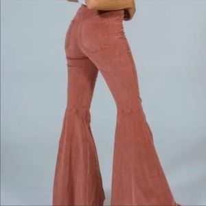 Free People Float on Flare Cords high-waisted pant